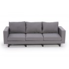 gartensofa 3-sitzer wellington grau