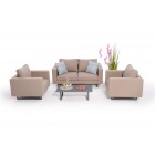 gartensofa jersey outdoor sofa sandbraun
