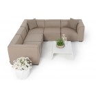 gartensofa selma allwetter ecklounge sandbraun
