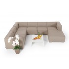 grosse outdoor gartenlounge bormeo wetterfest sandbraun