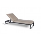 Liegestuhl Sunbrella Lehne oben Brooks sandbraun