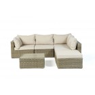 Rattan Gartenmöbel Lounge Broadway Überzug beige