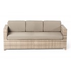 Luxury 3er Deluxe natural - Rattan Lounge