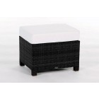 Luxury Deluxe 3er Lounge Hocker Schwarz