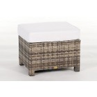 Luxury Deluxe Rattan Lounge Natural Fusshocker