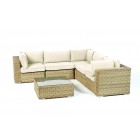 Rattan Gartenmöbel: Mykonos Lounge Überzug beige