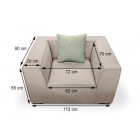 outdoor chefsessel sandbraun skizze