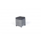 Paddington Rattan Gartenmöbel Lounge Dining Hocker mix grau