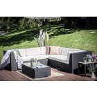 Rattan Ecklounge schwarz Shangrila