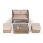 rattan lounge lia gartenmoebel natural 2-4 sitzplätze