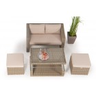 rattan lounge lia gartenmoebel natural tisch verstellbar