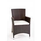 Rattan Gartenmöbel Stuhl Nairobi 180 schwarz