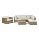Rattan Lounge Broadway mit Chefsessel