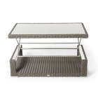 rattantisch elsa braun höhenverstellbar