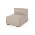 selma wetterfest gartensofa mittelteil sandbraun