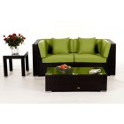Gartenmöbel aus Rattan: Sunrise Lounge - Überzug Grün