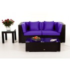 Gartenmöbel aus Rattan: Sunrise Lounge - Überzug Violett