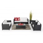 Westham Gartenmöbel Loungesofa schwarz