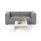 Wetterfeste kleine Outdoor Garten Lounge Hanna grau