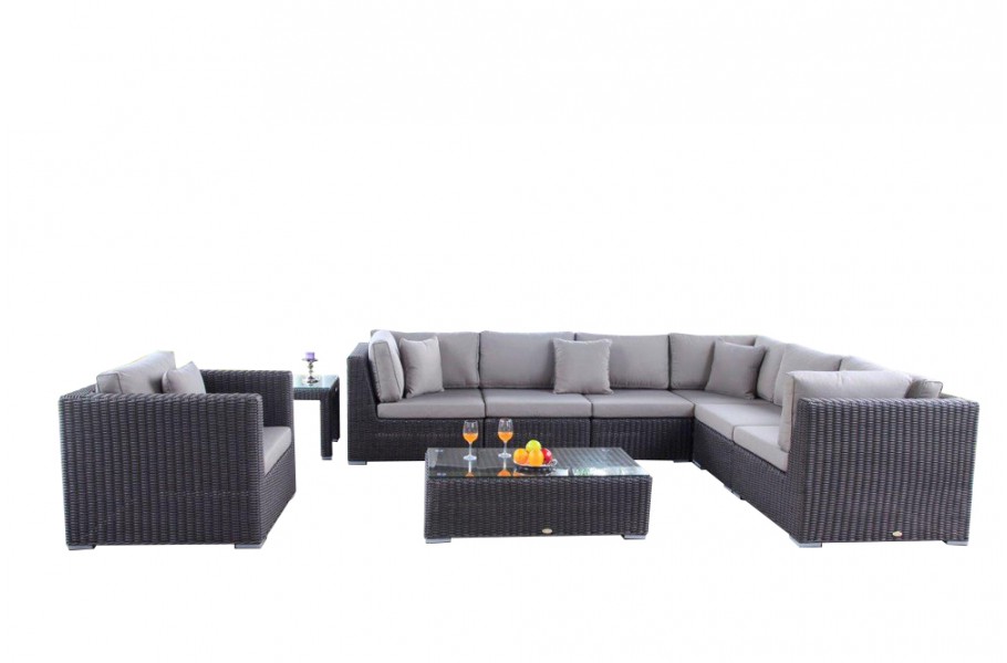 Birmingham Rattan Special Lounge, brown rattan garden furniture for