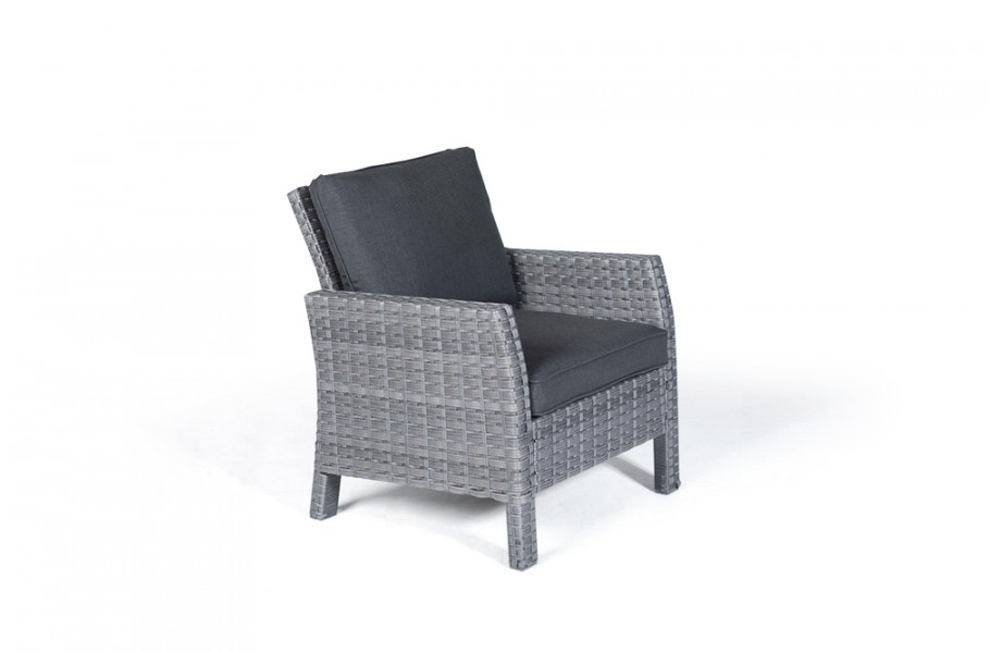 Paddington Rattan Garden Furniture Dining Lounge Armchair In Mixed